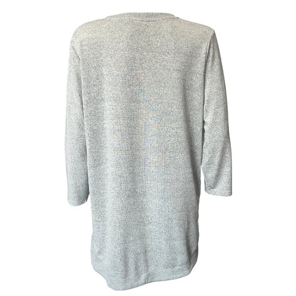 Colortree Xoxo Eiffel Tower Graphic Tunic Sweatshirt Heather Gray Womens Size XL - Picture 2 of 7